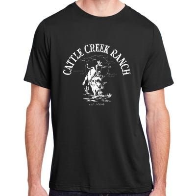 Cattle Creek Bucking Bull Rodeo Logo Graphic Adult ChromaSoft Performance T-Shirt