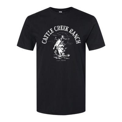 Cattle Creek Bucking Bull Rodeo Logo Graphic Softstyle® CVC T-Shirt