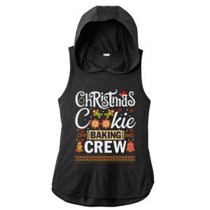 Christmas Cookie Baking Crew Funny Cook Ladies PosiCharge Tri-Blend Wicking Draft Hoodie Tank