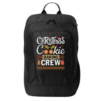 Christmas Cookie Baking Crew Funny Cook City Backpack