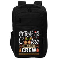 Christmas Cookie Baking Crew Funny Cook Impact Tech Backpack