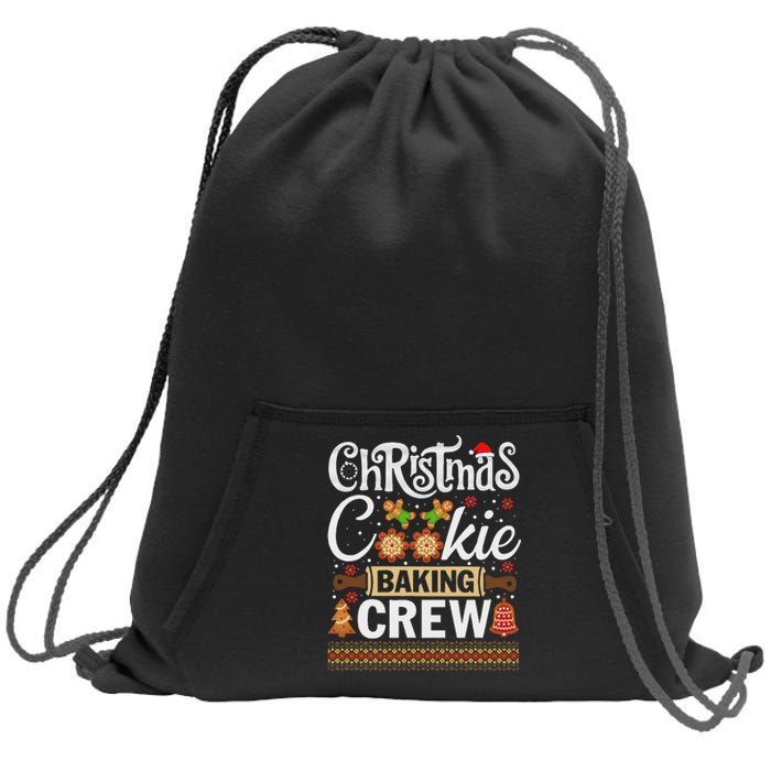 Christmas Cookie Baking Crew Funny Cook Sweatshirt Cinch Pack Bag