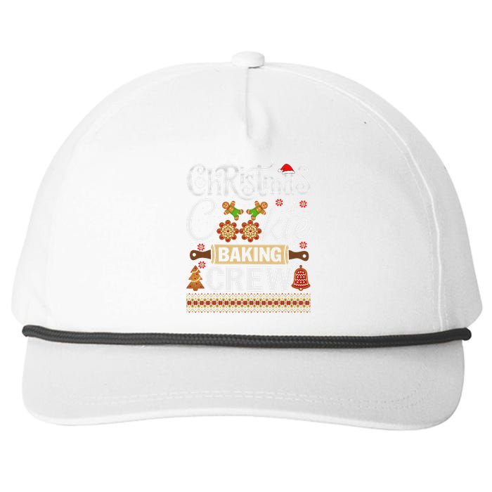 Christmas Cookie Baking Crew Funny Cook Snapback Five-Panel Rope Hat