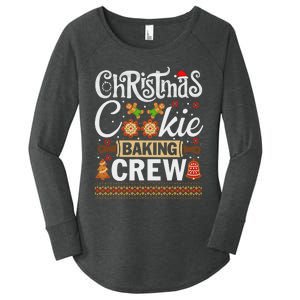 Christmas Cookie Baking Crew Funny Cook Women's Perfect Tri Tunic Long Sleeve Shirt