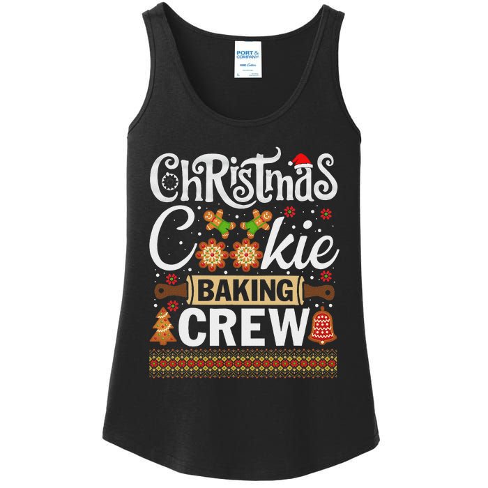 Christmas Cookie Baking Crew Funny Cook Ladies Essential Tank