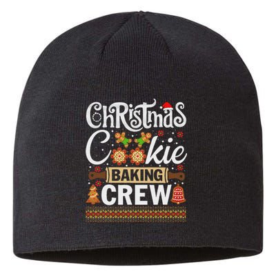 Christmas Cookie Baking Crew Funny Cook Sustainable Beanie