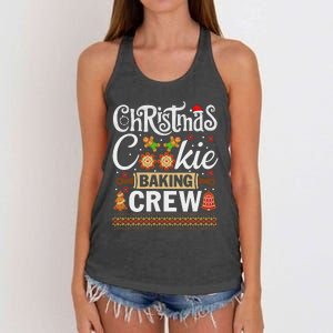 Christmas Cookie Baking Crew Funny Cook Women's Knotted Racerback Tank