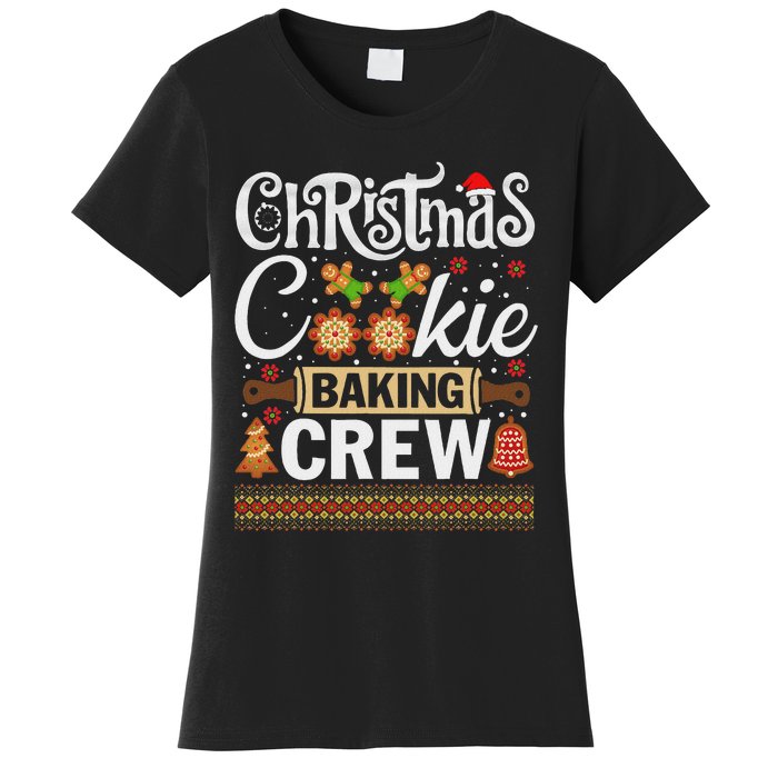 Christmas Cookie Baking Crew Funny Cook Women's T-Shirt