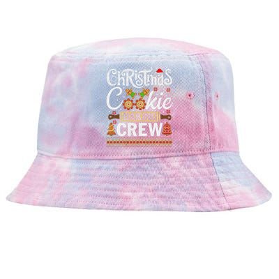 Christmas Cookie Baking Crew Funny Cook Tie-Dyed Bucket Hat