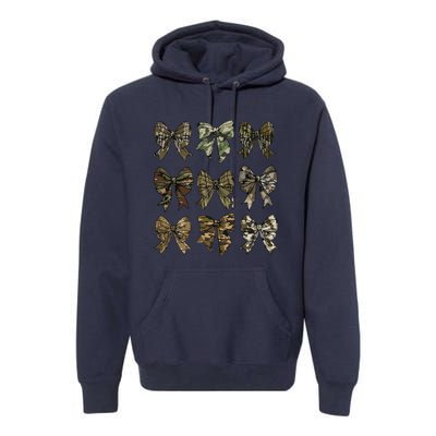 Camo Coquette Bow Duck Hunt Duck Hunting Gift Premium Hoodie