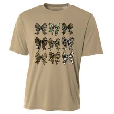 Camo Coquette Bow Duck Hunt Duck Hunting Gift Cooling Performance Crew T-Shirt