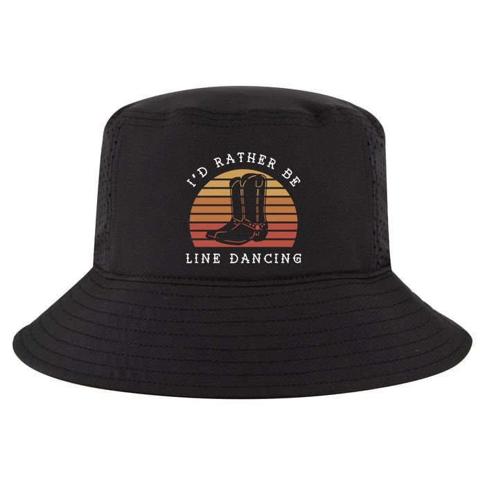 Cow Cow Boots ID Rather Be Line Dancing Great Gift Cool Comfort Performance Bucket Hat