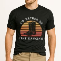 Cow Cow Boots ID Rather Be Line Dancing Great Gift Cooling Performance Crew T-Shirt