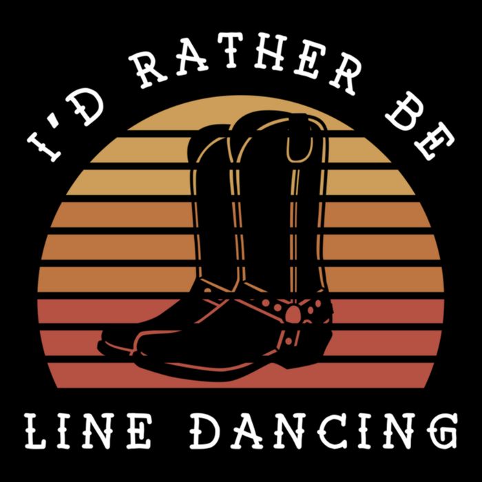 Cow Cow Boots ID Rather Be Line Dancing Great Gift Cooling Performance Crew T-Shirt