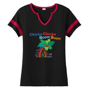 Chicka Chicka Boom Boom Costume Halloween Ladies Halftime Notch Neck Tee