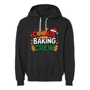 Christmas Cookie Baking Crew Pajamas Baking Family Funny Garment-Dyed Fleece Hoodie