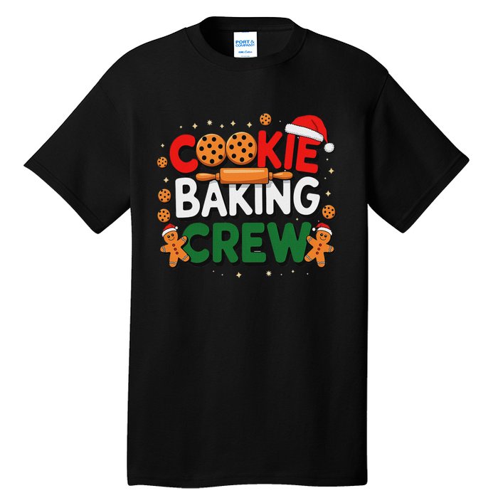 Christmas Cookie Baking Crew Pajamas Baking Family Funny Tall T-Shirt