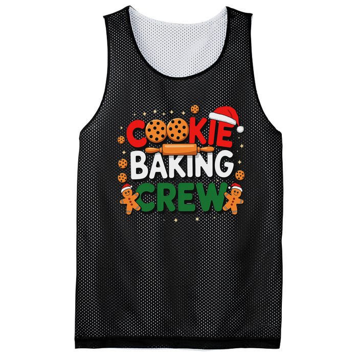 Christmas Cookie Baking Crew Pajamas Baking Family Funny Mesh Reversible Basketball Jersey Tank