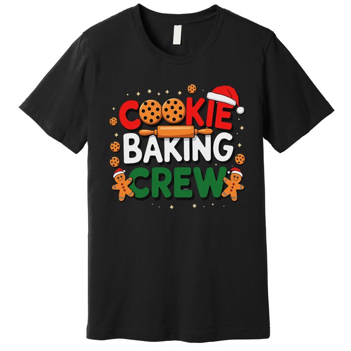 Christmas Cookie Baking Crew Pajamas Baking Family Funny Premium T-Shirt