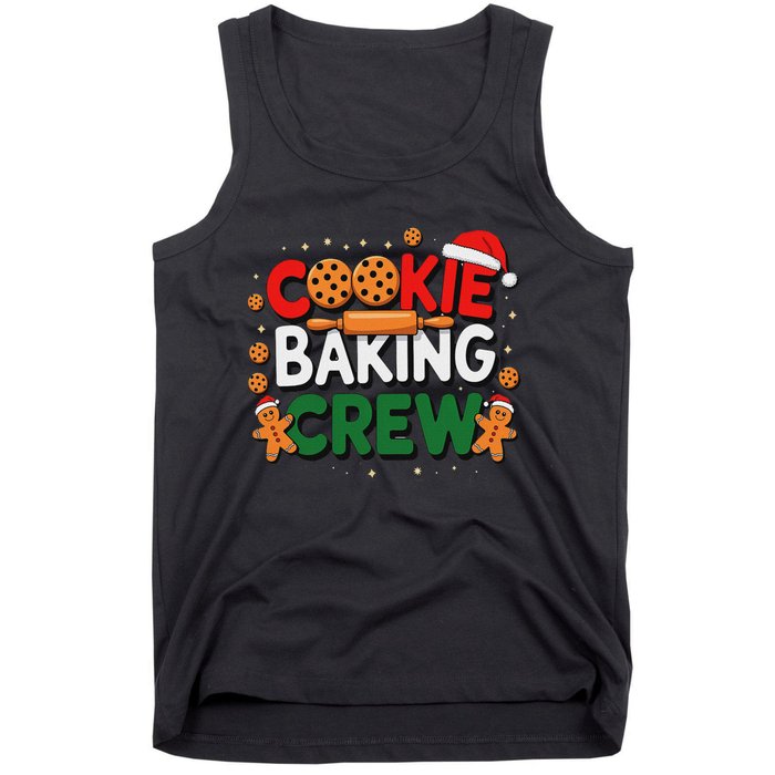 Christmas Cookie Baking Crew Pajamas Baking Family Funny Tank Top