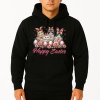 Cute Cat Bunny Happy Easter Cat Lover Kitty Rabbit Cat Mom  Hoodie