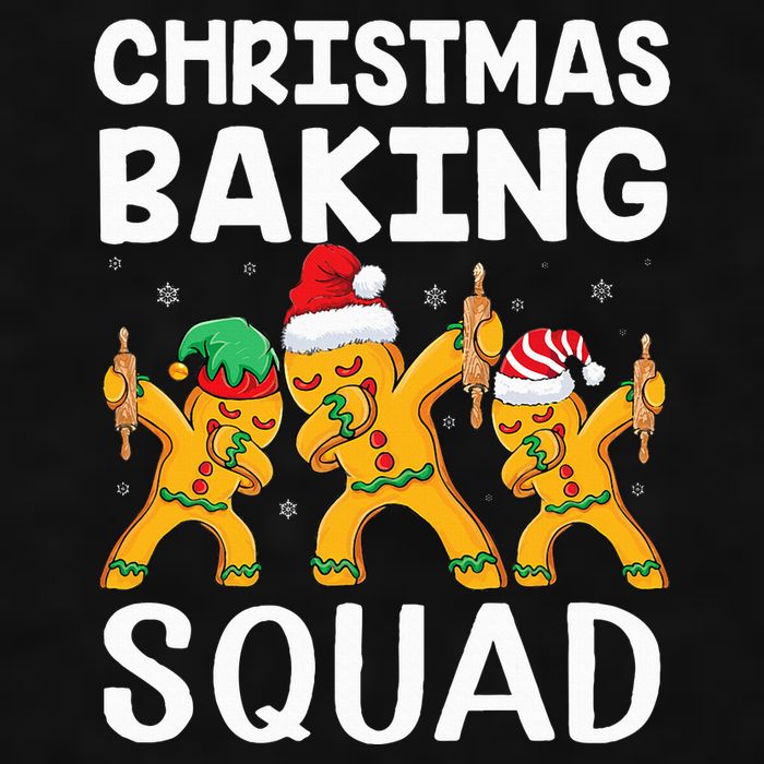 Christmas Cookie baking team squad Dabbing Gingerbread Man Ladies PosiCharge Tri-Blend Wicking Tank