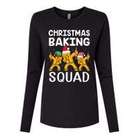 Christmas Cookie baking team squad Dabbing Gingerbread Man Womens Cotton Relaxed Long Sleeve T-Shirt