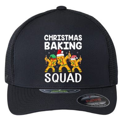 Christmas Cookie baking team squad Dabbing Gingerbread Man Flexfit Unipanel Trucker Cap