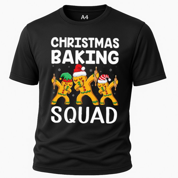 Christmas Cookie baking team squad Dabbing Gingerbread Man Performance Shirt