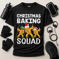 Christmas Cookie baking team squad Dabbing Gingerbread Man Performance Shirt