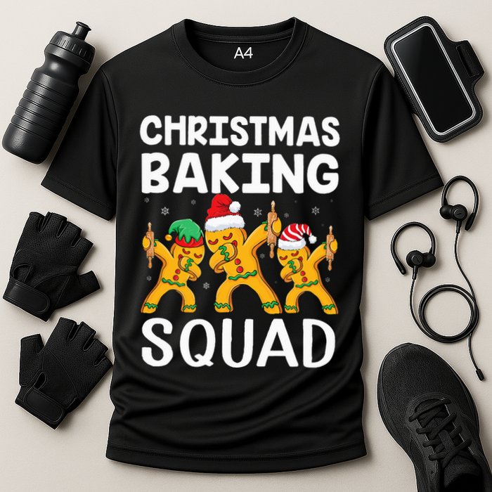 Christmas Cookie baking team squad Dabbing Gingerbread Man Performance Shirt