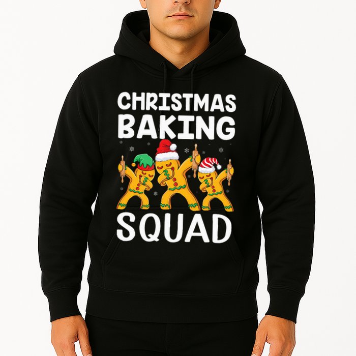 Christmas Cookie baking team squad Dabbing Gingerbread Man Hoodie
