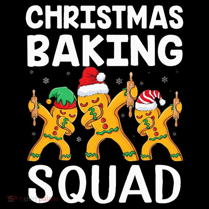 Christmas Cookie baking team squad Dabbing Gingerbread Man T-Shirt