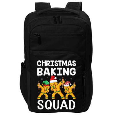 Christmas Cookie baking team squad Dabbing Gingerbread Man Impact Tech Backpack