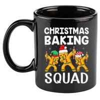 Christmas Cookie baking team squad Dabbing Gingerbread Man 11oz C Handle Ceramic Mug