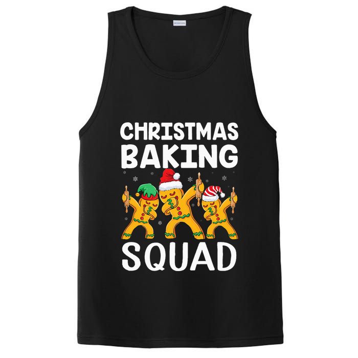 Christmas Cookie baking team squad Dabbing Gingerbread Man PosiCharge Competitor Tank