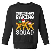 Christmas Cookie baking team squad Dabbing Gingerbread Man Toddler Sweatshirt