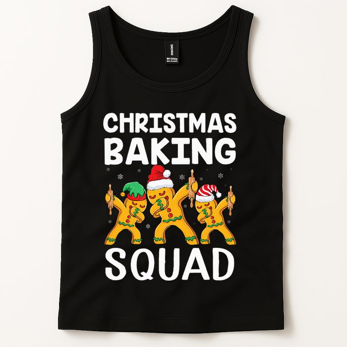 Christmas Cookie baking team squad Dabbing Gingerbread Man Tank Top