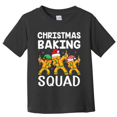 Christmas Cookie baking team squad Dabbing Gingerbread Man Toddler T-Shirt