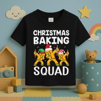 Christmas Cookie baking team squad Dabbing Gingerbread Man Toddler T-Shirt