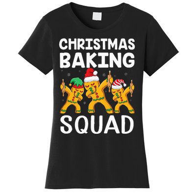 Christmas Cookie baking team squad Dabbing Gingerbread Man Women's T-Shirt