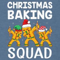 Christmas Cookie baking team squad Dabbing Gingerbread Man Garment-Dyed Sweatshirt