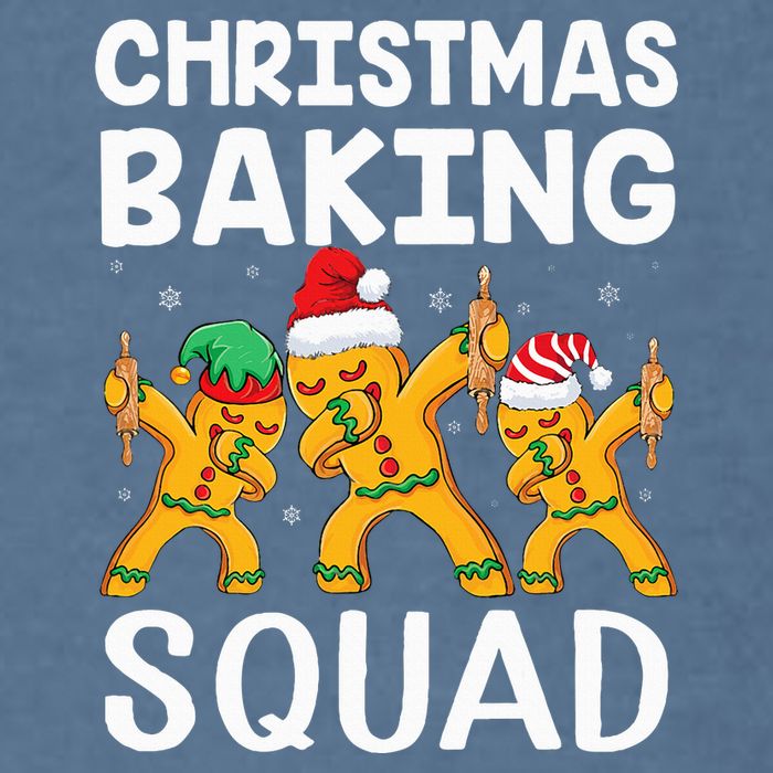 Christmas Cookie baking team squad Dabbing Gingerbread Man Garment-Dyed Sweatshirt
