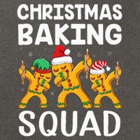 Christmas Cookie baking team squad Dabbing Gingerbread Man Cotton Canvas Backpack