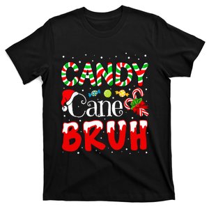 Candy Cane Bruh Christmas Love Candy Xmas T-Shirt