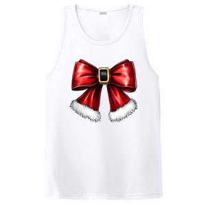 Christmas Coquette Bow Xmas Santa Bow PosiCharge Competitor Tank