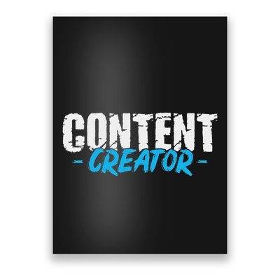 Content Creator Blogger Vlogger Poster