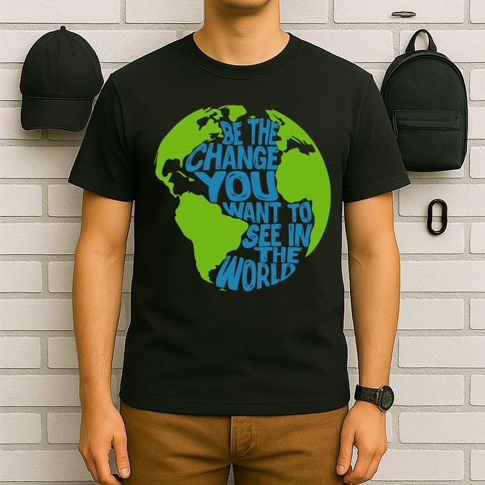 Climate Change Be The Change You Want To See In The World T-Shirt