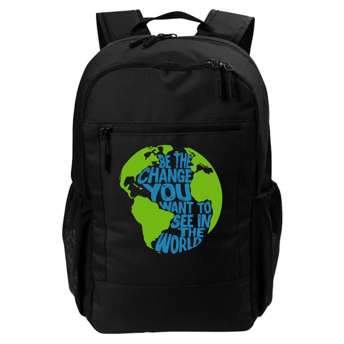 Climate Change Be The Change You Want To See In The World Daily Commute Backpack