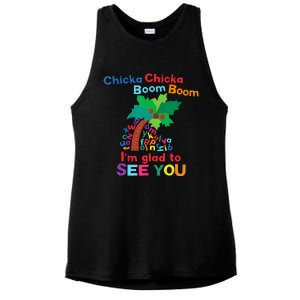 Chicka Chicka Boom Boom IM Glad To See You Ladies PosiCharge Tri-Blend Wicking Tank